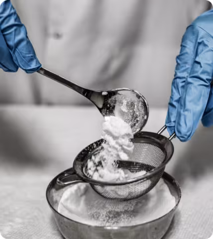 white powder